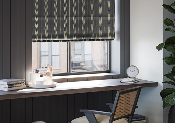 Laurel Stripe, Anthracite - Roman Blind - Image 5